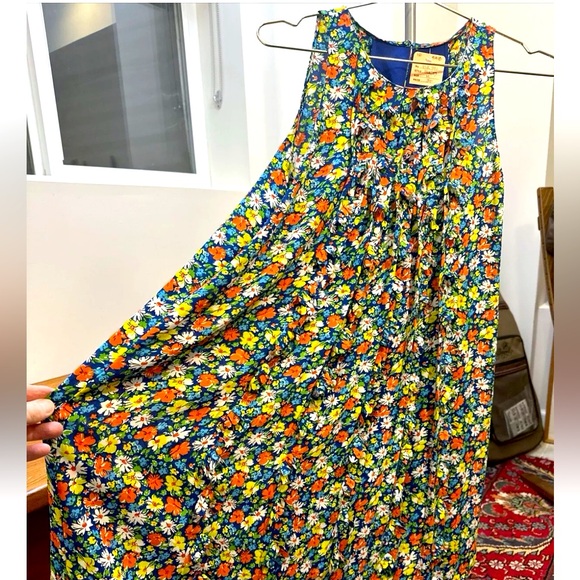 Anthropologie Sachin & Babi Floral A-Line Swing Dress Sleeveless Sz S Colorful - Picture 5 of 6